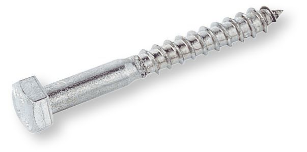 DIN 571 Hatlapfejű facsavar ( állványcsavar), Acél, Horganyzott, 10x130 termék fő termékképe