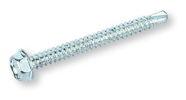 DIN 7504 Hatlapfejű önfúró lemezcsavar+gumis alátét, Acél,  olívzöld, 4,8x19 RAL6003 termék fő termékképe